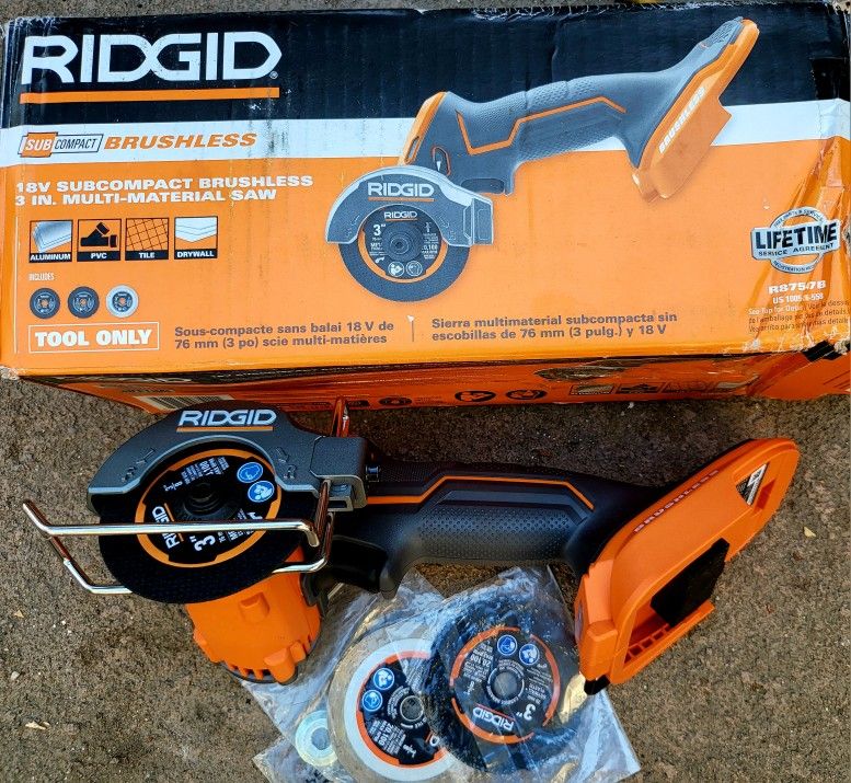 RIDGID 18V CORDLESS COMPACT MULTIMATERIAL SAW