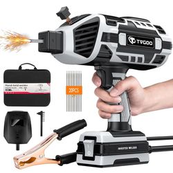 Portable Handheld Welding Machine - 110V IGBT Inverter Handheld Welder, 20-120A Portable ARC Welder, Hot Start & Anti-Stick for 3/32"-1/8" Welding Rod