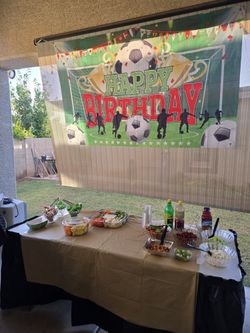 soccee birthday banner 