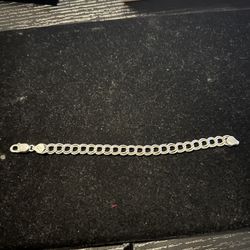 Sterling Silver Italian Curb Bracelet 