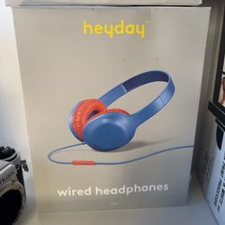 BLUE & RED music Wired headphones - TARGET 