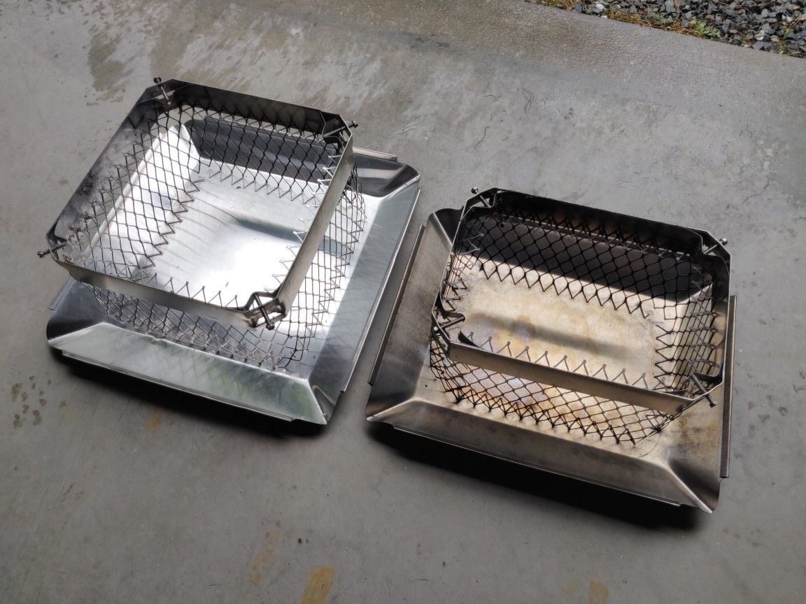 2x Stainless Steel Chimney Flue Caps