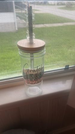 20oz glass drinking cup