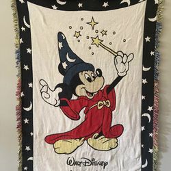 Walt Disney Imagineering Mickey Mouse Sorcerer’s Apprentice Throw Blanket