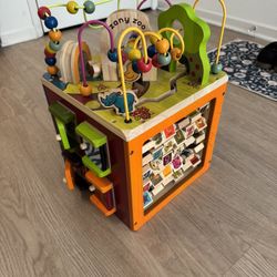 Wooden Activity Cube 