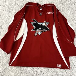 Vintage San Jose Sharks Jersey Mens 56 Red CCM 