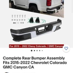 2015-2022 Chevy Colorado Rear Bumper 