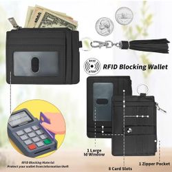Wristlet Keychain Set with Wallet Card Holder and Bottle Opener, Car Keychain Accessories for Women…
