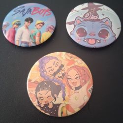 New K-Pop Demon Hunters different Buttons