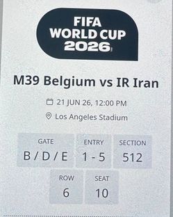 World cup tickets