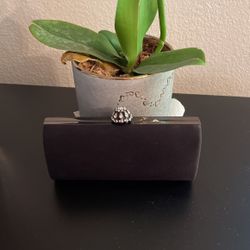 Black satin Evening Bag