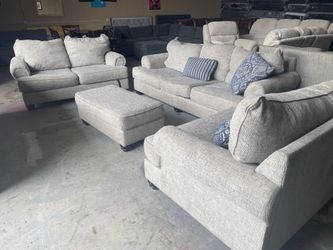 fabric sofas set 3 pieces