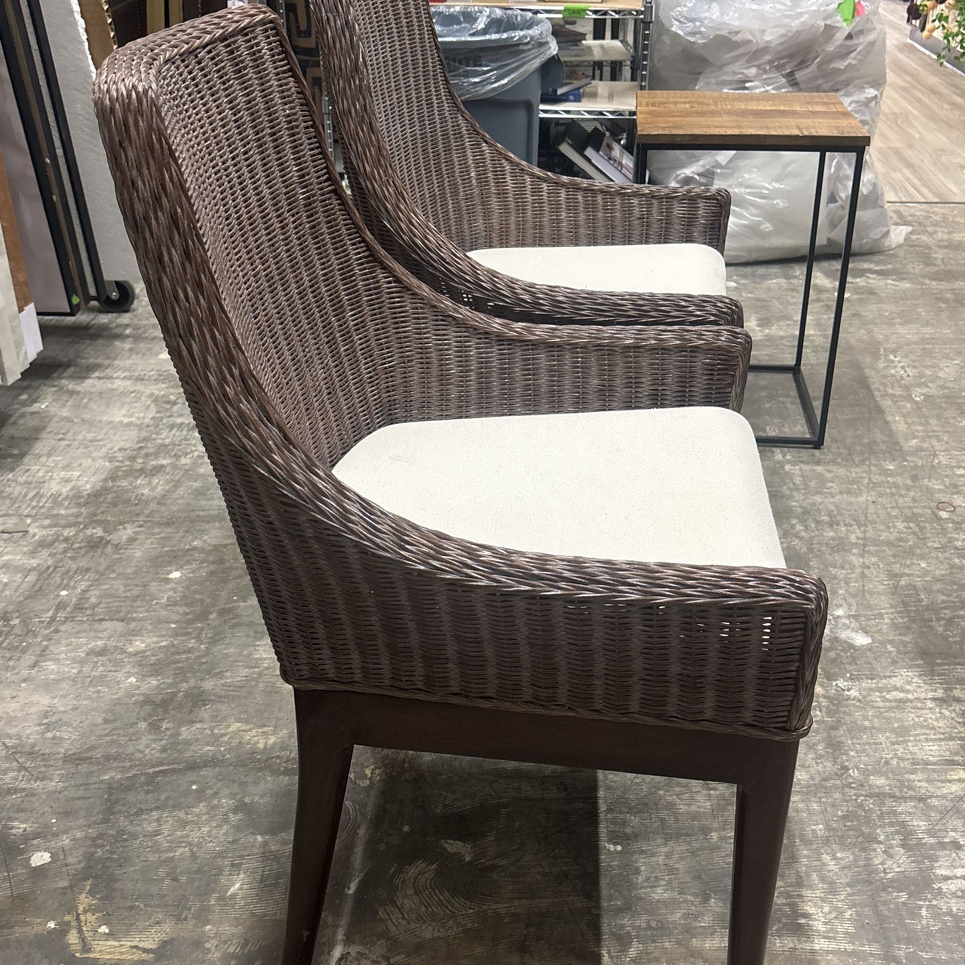 Two Wicker Chairs Indoor / Outdoor / Patio