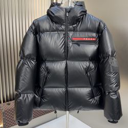 Prada Puffer Jacket Black/Red