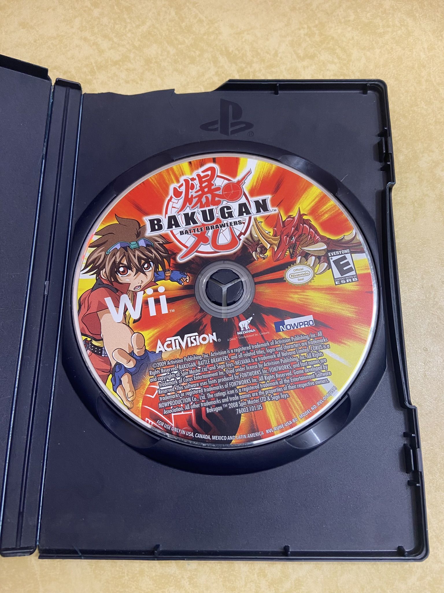 Bakugan Battle Brawlers (Nintendo Wii, 2009) Replacement Box