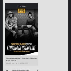 Florida Georgia Line drive In Concert 