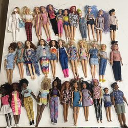 Huge Lot Of Barbies And Accessories/pets/cars & House! 