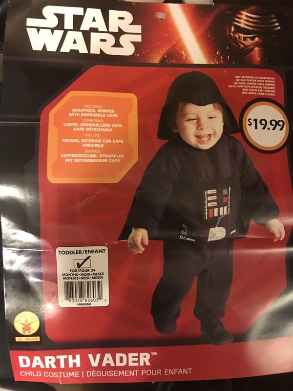 Darth Vader 24 month Halloween costume