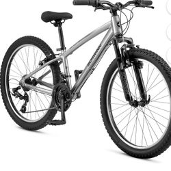 Schwinn Ranger Mountain Bike, 24 Inch Wheel, 21 Speeds, Silver