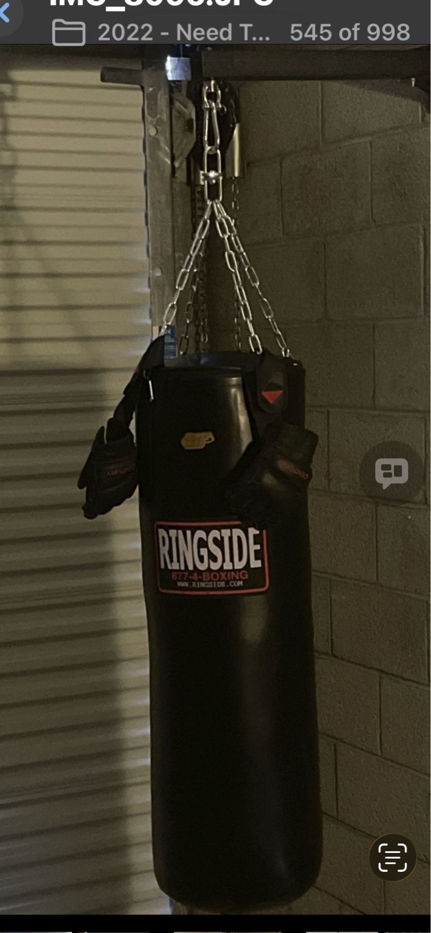 Pound Heavy Bag & Wall Bracket