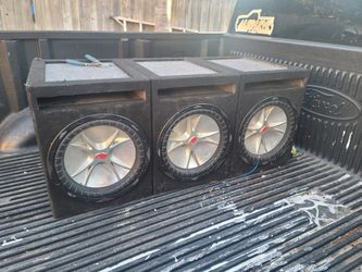 3 12" Kickers Subwoofers (Subs)