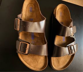 NWOT, Birkenstock Arizona Soft Footbed Oiled Leather Brown size 44