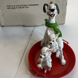 Disney 101 Dalmatians PONGO Christmas Ornament w/ Original Box