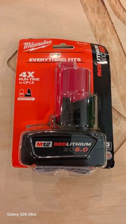 Milwaukee M12 RedLithium XC6.0 Battery