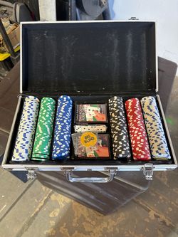 Texas Hold'em Poker Chip Set with Case
