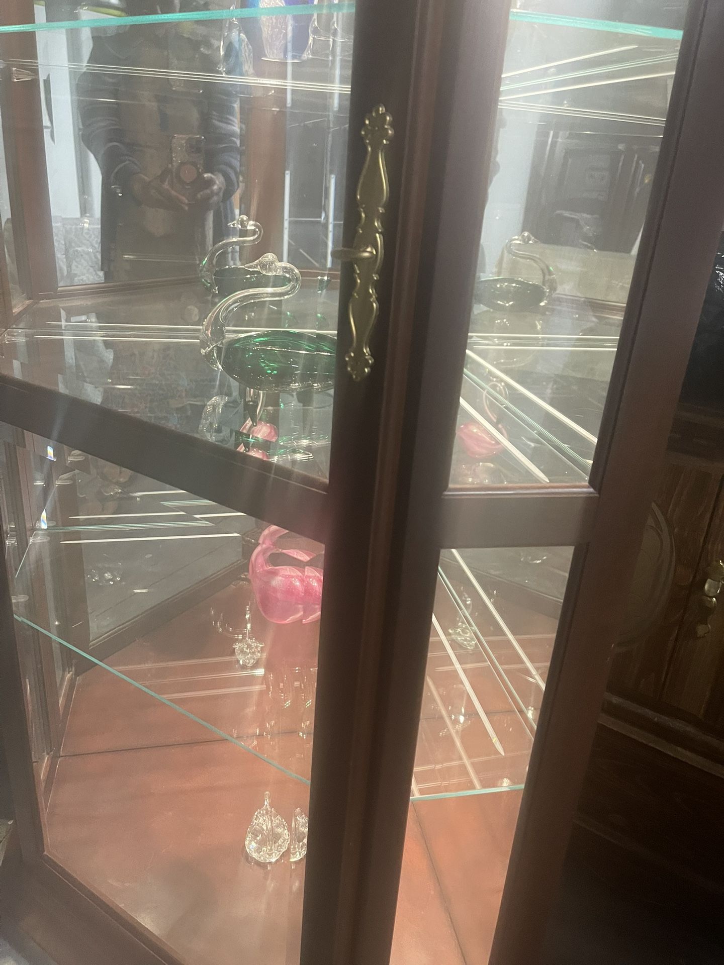 Wood Curio Cabinet