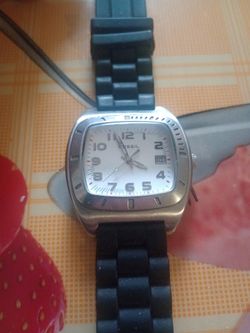 Fossil Watch,, White And Silver,