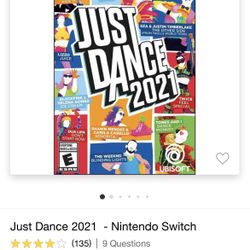 Just Dance 2021 nintendo Switch Bundle