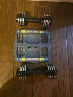 Dumbbell set.