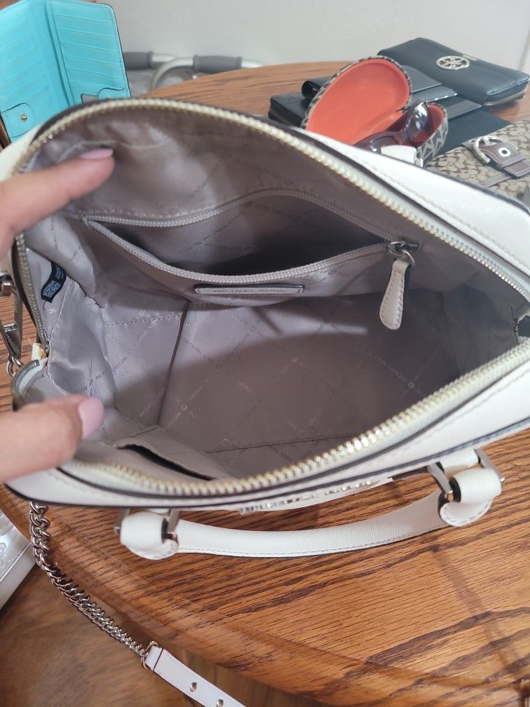 Michael KORS Ayden Medium Dome Leather Satchel