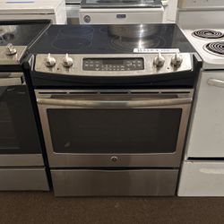 GE Slide In Glass Top Electric Stove