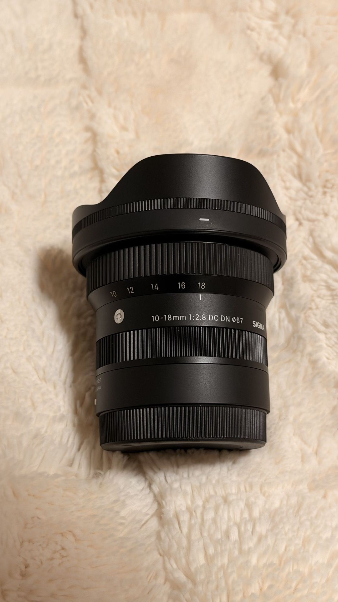 Sigma 10 - 18mm F2.8