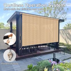 Outdoor Cordless Roll-Up Shade Blind
