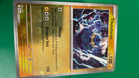 Thundurus 033/086 Master Ball Holo Pokémon Card