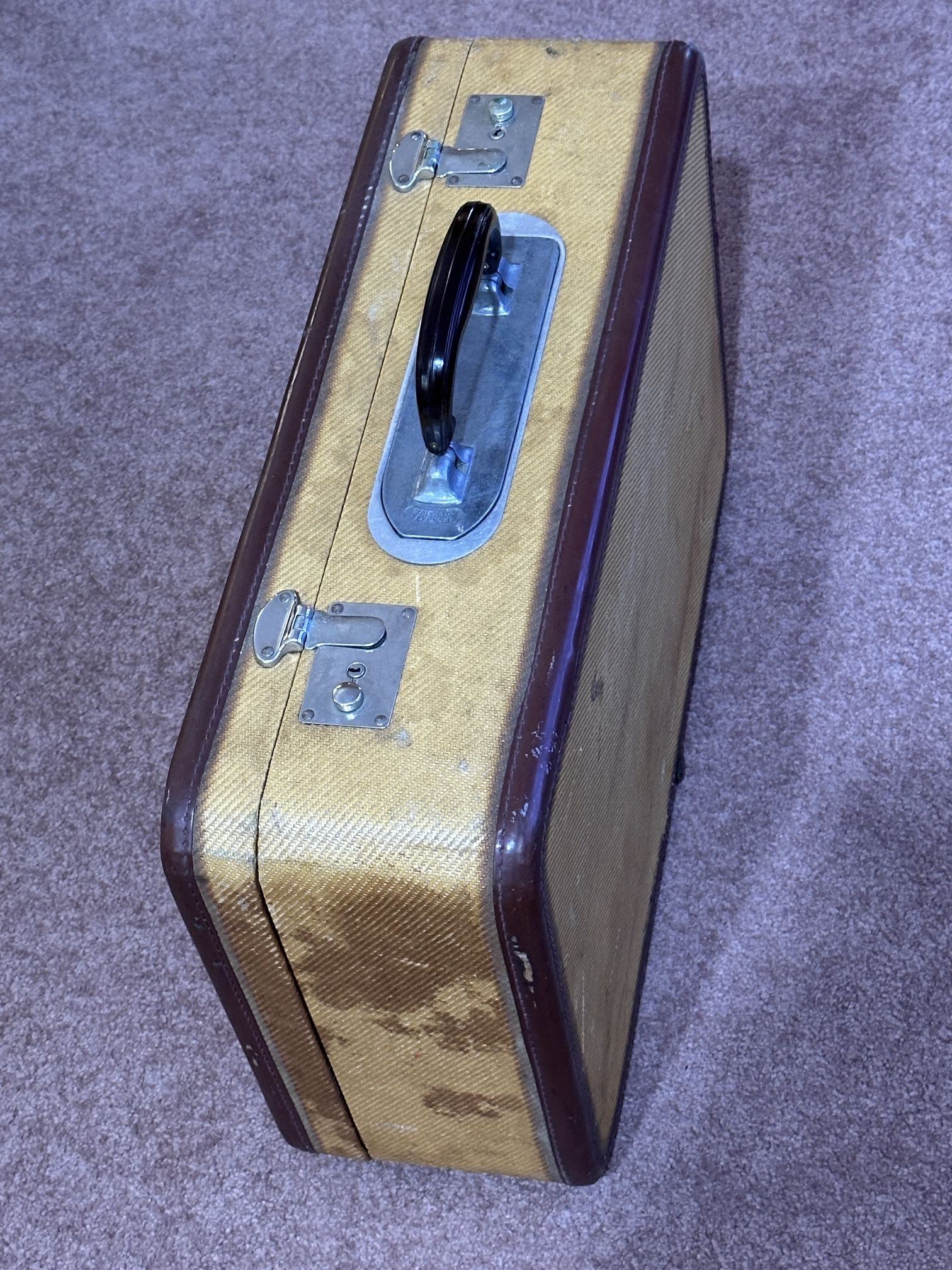 Rare Vintage 1930s Era Suitcase With Built-In Removable Iron IRO-Case Janis Inc $250.