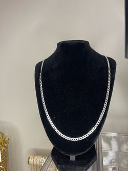 24” 4mm 925 Sterling Silver Chain