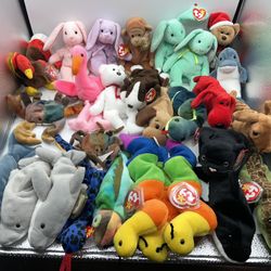 Ty Beanie Babies Vintage 90s Lot with Tags Multiple Colors 27 Pieces