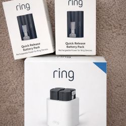 Ring Charging Station + 2 Quick Release Battery Packs – New
