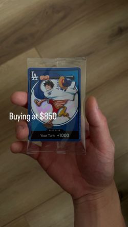 Buying One Piece Dodgers for $850