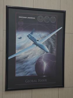 Global Hawk Aircraft Print Poster Frame