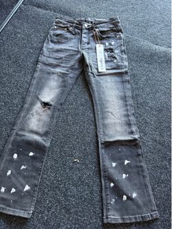 Purple jeans