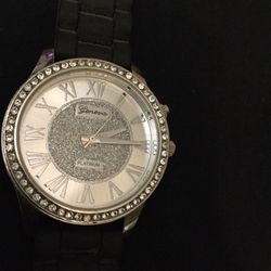 Geneva platinum watch and/ WR stainless steel mechanical watch