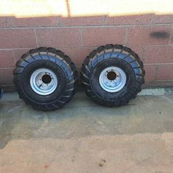 quad paddle tires  and rims