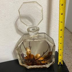 ADORNO ANTIGUO DISEÑO POMO CON NATURALEZA MUERTA 