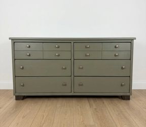 Gorgeous Sage Green Solid Wood Dresser