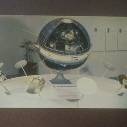 Courier Communications Satellite Smithsonian Institution Capsco Vintage Collectible Postcard Post Card RPPC PC